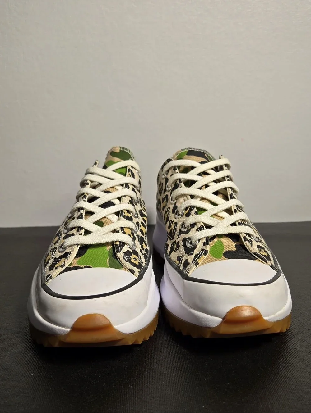 Converse Leopard Print Run Star Hike ox Trainers PlatformWomen Size 7